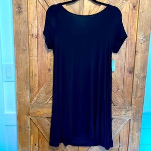 Old Navy Black Short Sleeve Swing Dress NWT
